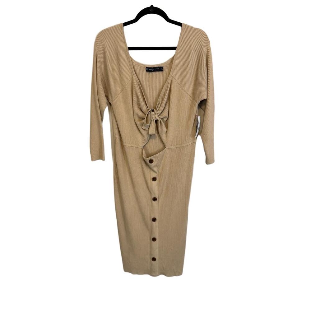 Fashion to Figure Sweater Dress Beige 3X NWT